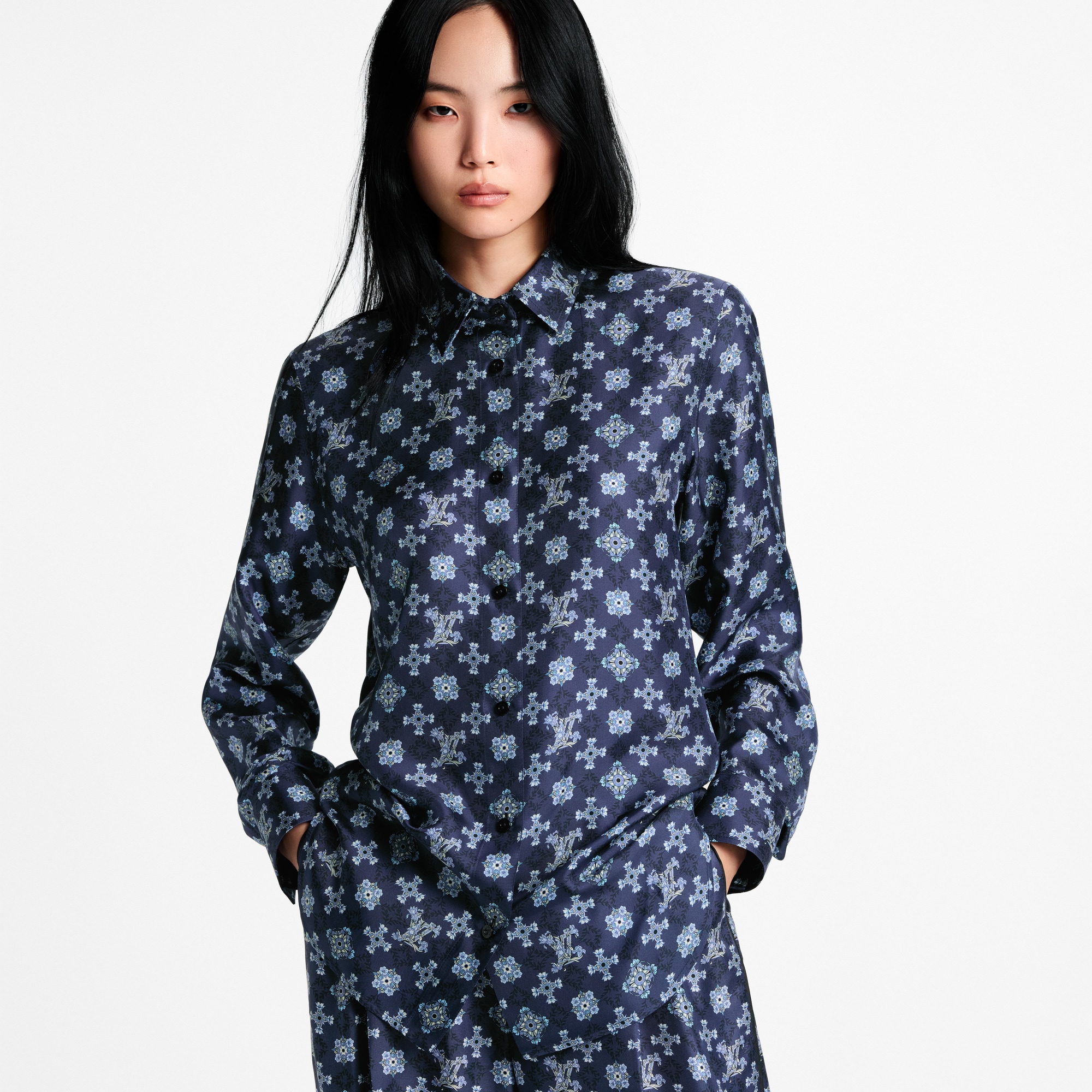 LOUIS VUITTON シルクブラウス Nouveau Monogram Silk Shirt - Ready-to-Wear | LOUIS VUITTON